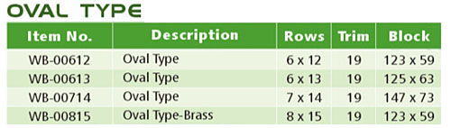 OVAL TYPE-WB-00612 / WB-00815