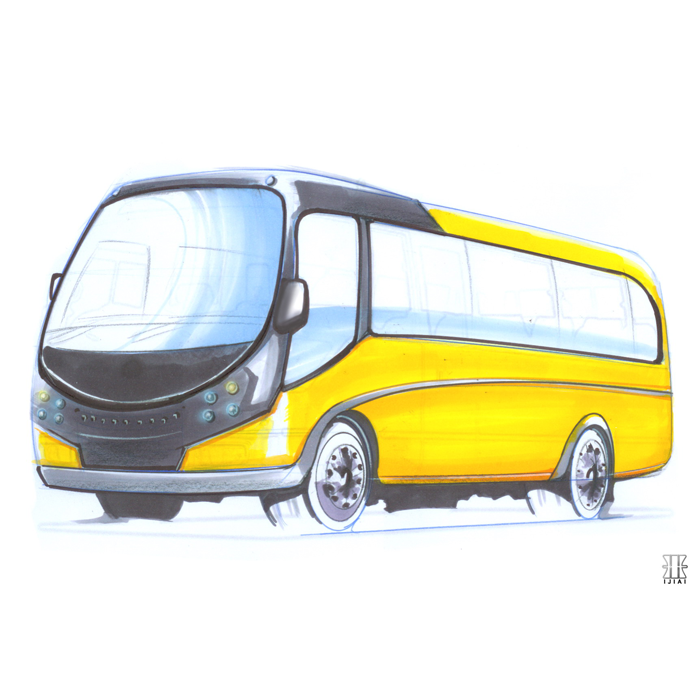 城際運輸巴士造型設計(Intercity)-Bus Design