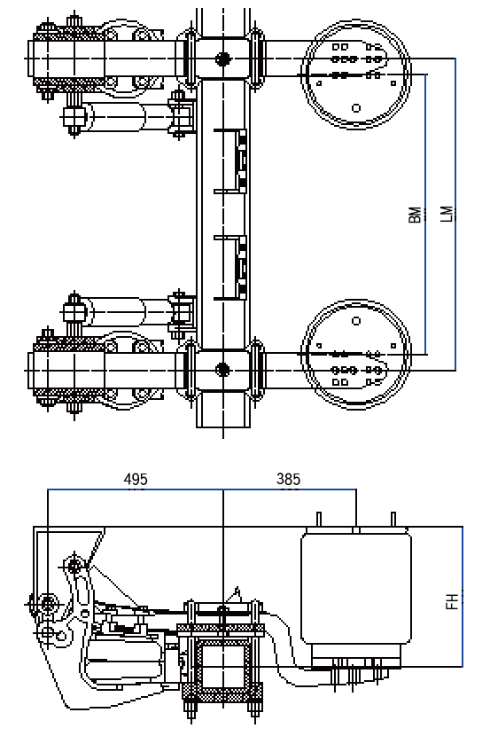 CTK Front lift (Fixed Steel Plate) Air Suspension System