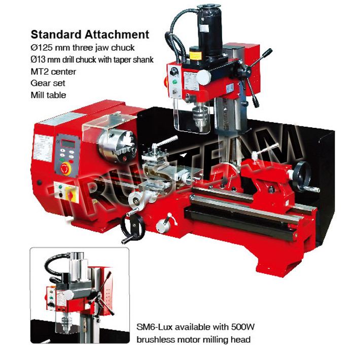 Multi-Purpose Lathe, Drilling & Milling machine SM6-SM6