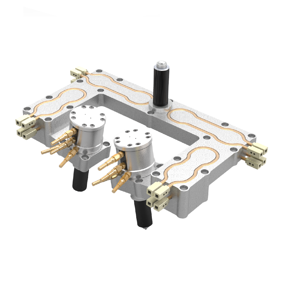 Multi-angle valve gate hot runner