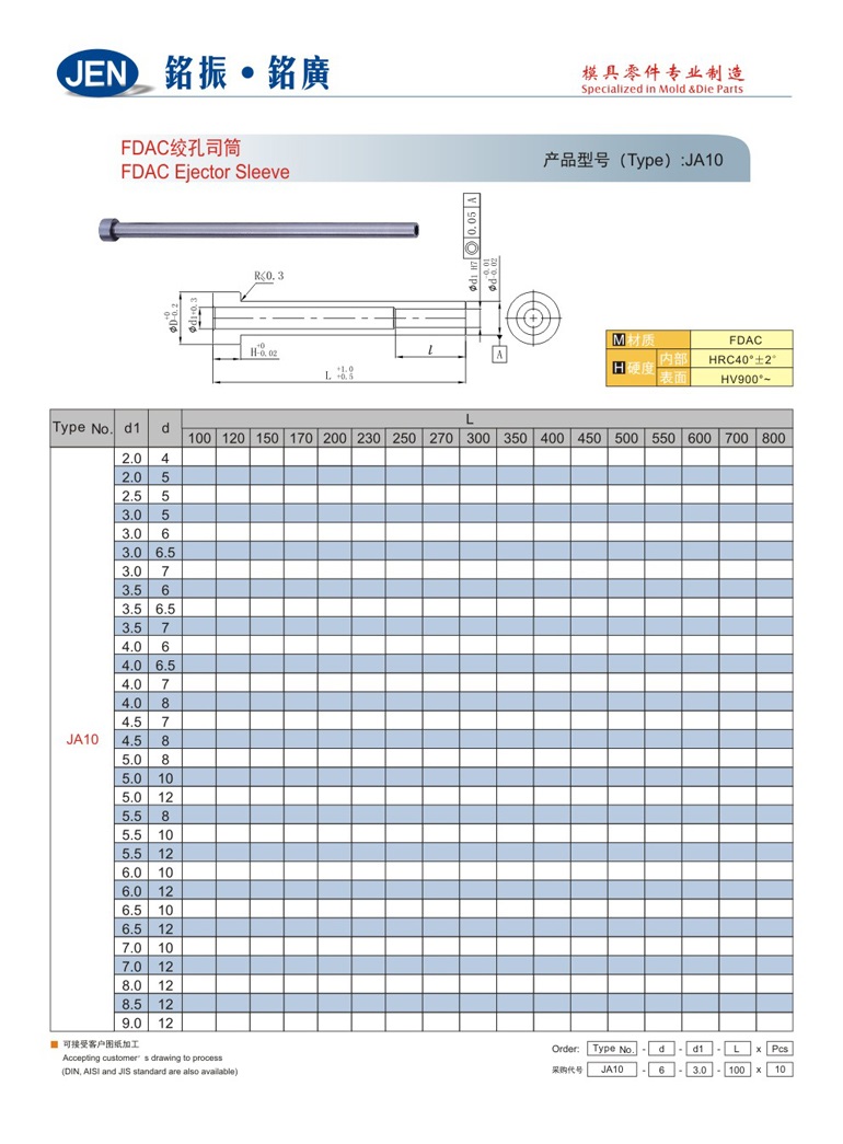 FDAC Ejector Sleeve-JA10