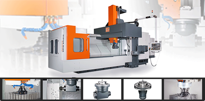 VB Series - Rigid Heavy Cutting Double Column Machining Center