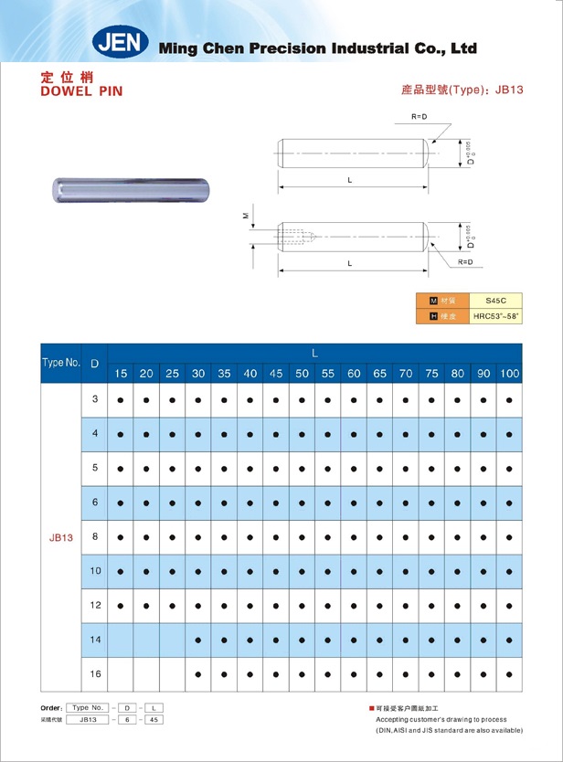 Dowel Pin-JB13