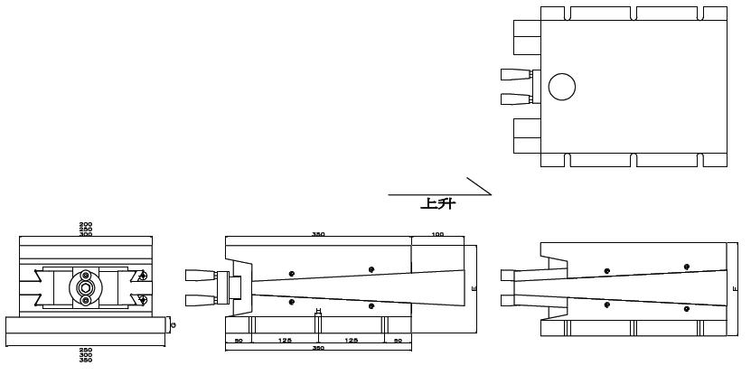 One-way dovetail parallel lift slider-GT 