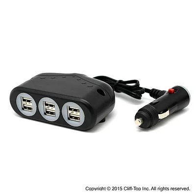 Cliff-Top™ 12-36v ／ 10Amp Multi-Socket Car Charger