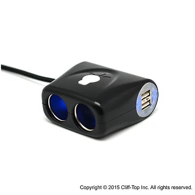 Cliff-Top™ Multi-Socket Car Charger (Extended)