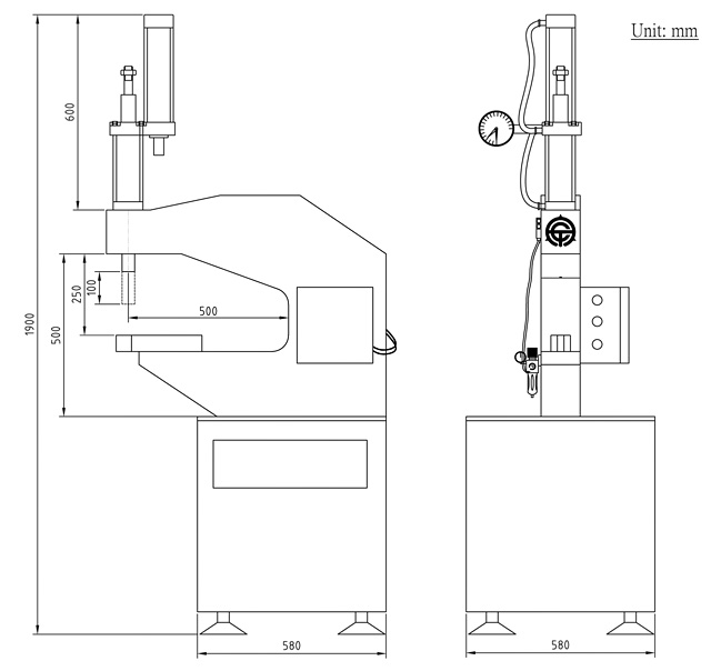 Supercharging Device Riveting Machine-TC-500-10T