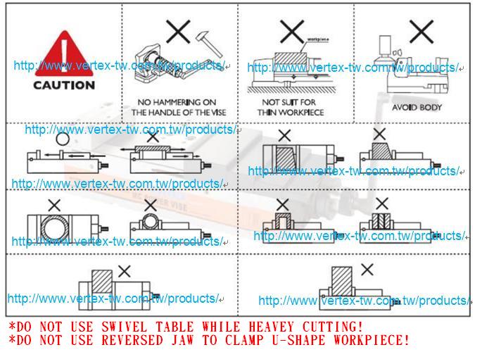 VERTEX K-式銑床，虎鉗，關節虎鉗-VK-4,5,6,8