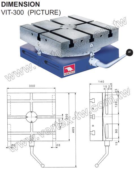 VERTEX Precision Index Table,VIT-SERIES 5 DEGREE-VIT-300-15