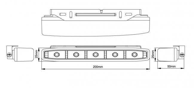 DRL W／POSITION- UNIVERSAL-200mm-NK2011B