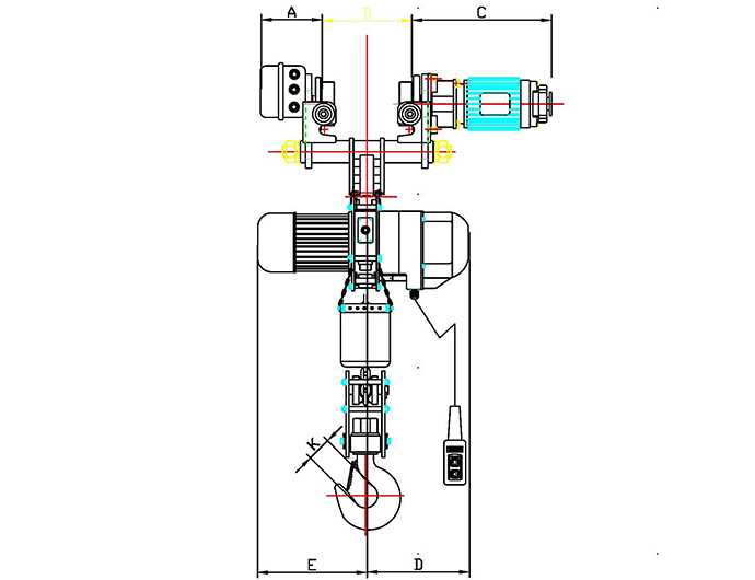 50HZ Electric Monorail chain hoist