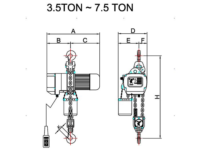 50HZ Electric Chain Hoist