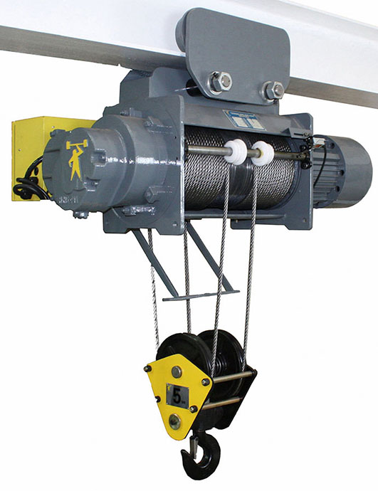 50HZ Monorail Electric Wire Rope Hoist - Single Speed