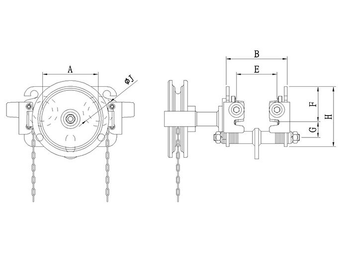 60HZ Geared Trolley