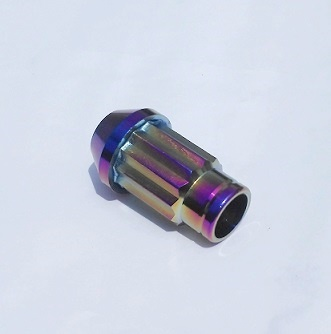  Wheel nut, 12 points head taper seat Titanium nuts.