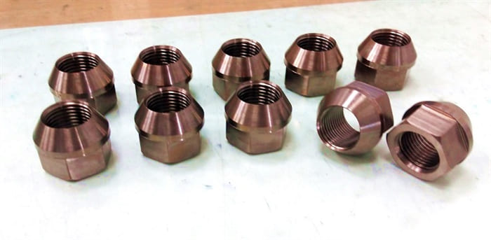  Wheel nut, 12 points head taper seat Titanium nuts.