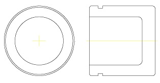 Titanium pistons of brake, brake caliper, type C