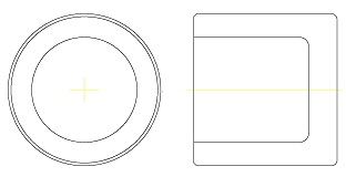  Titanium pistons of brake, brake caliper, type D