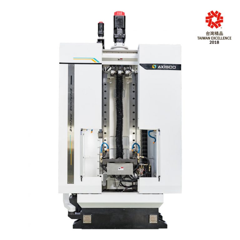 Servo table-up broaching machine with automation: An example of front wheel hub broaching 15 ton-CHU-1516