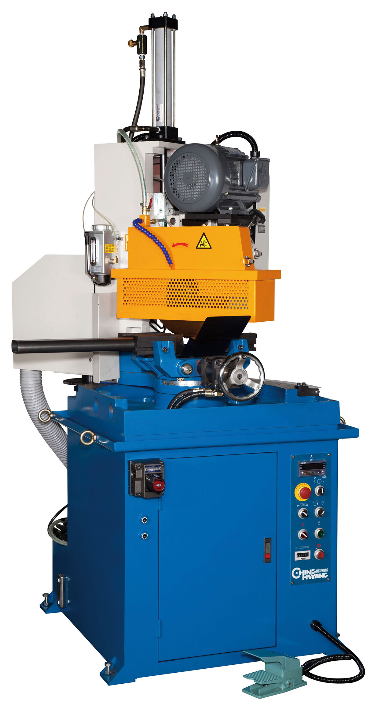 Hydraulic Semi Automatic Type Angular Circular Sawing Machine