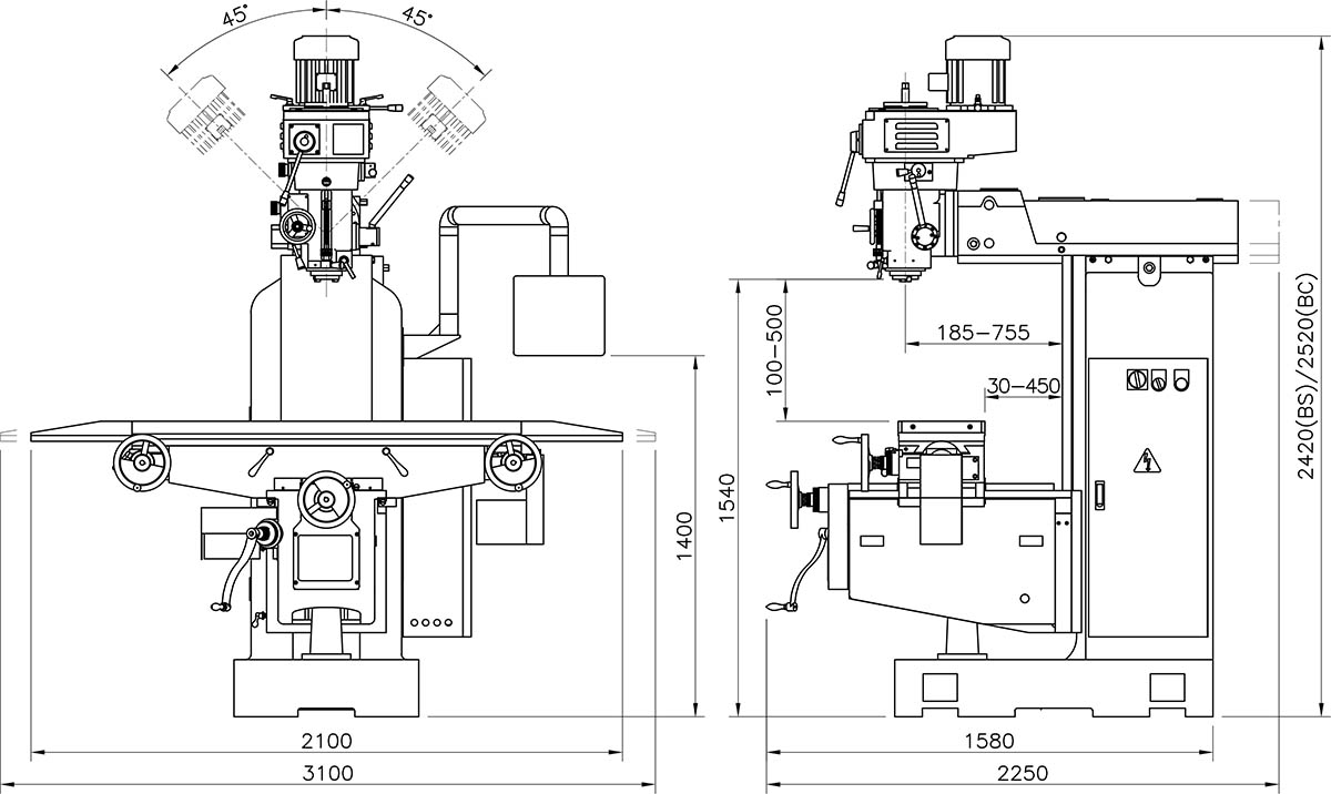 砲塔立式銑床-YSM-20B SERIES