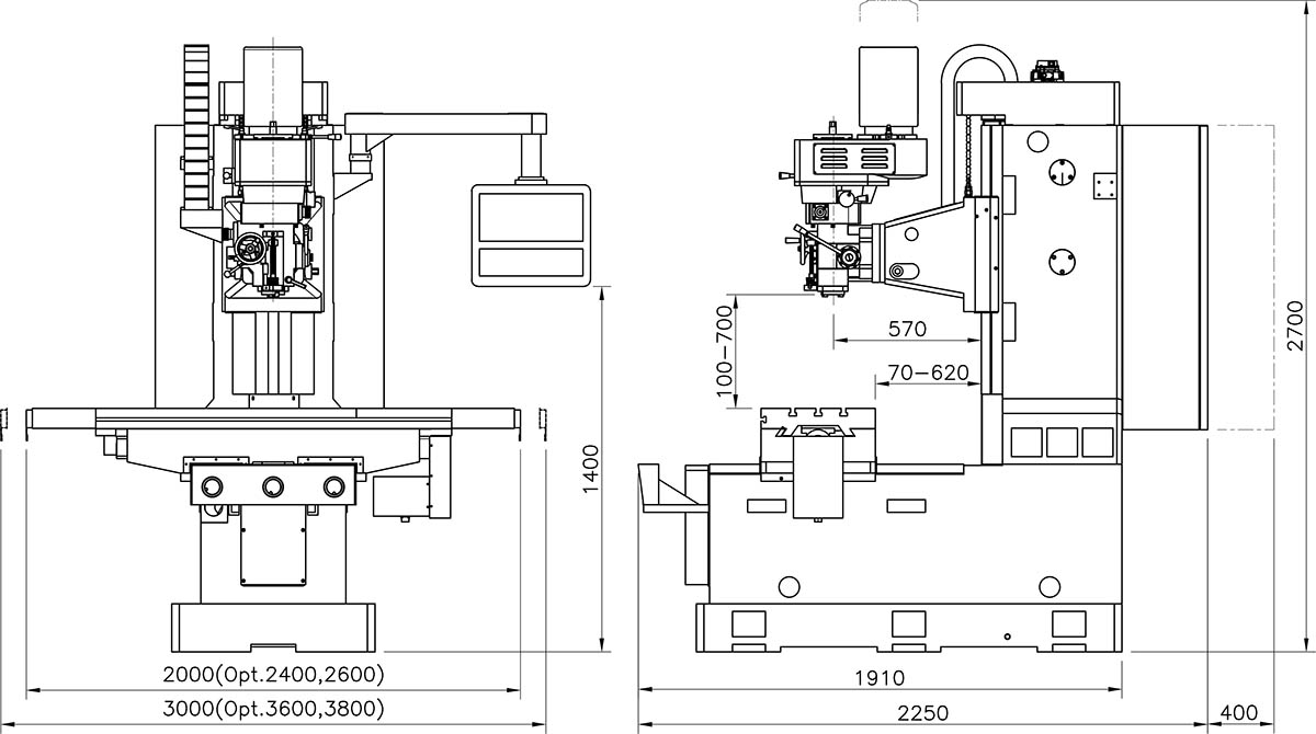 CNC Bed Type Milling Machine-YSM-VB600S SERIES