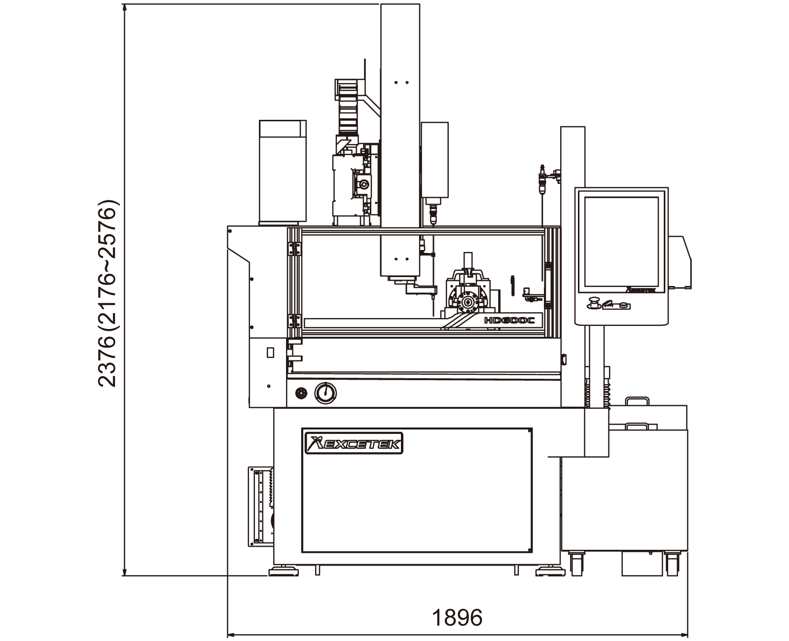  細孔放電加工機CNC 系列-HD600C-HD600C