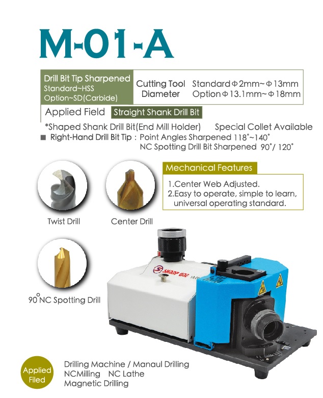 Drill Bit Sharpener  M-01-A 