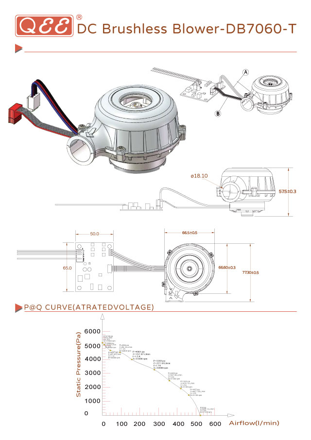 直流無刷風機-7060-A-DC Brushless Blower-7060-A