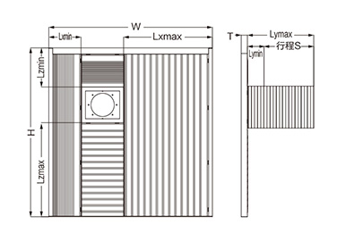 Protective cover for horizontal machining center (referred to as 