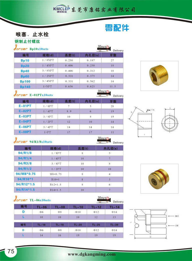 Parts and fittings-ON-ON