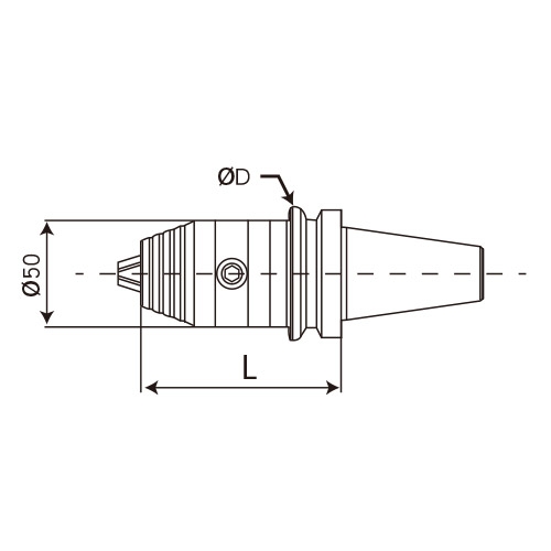 BT HEX KEY DRILL CHUCK