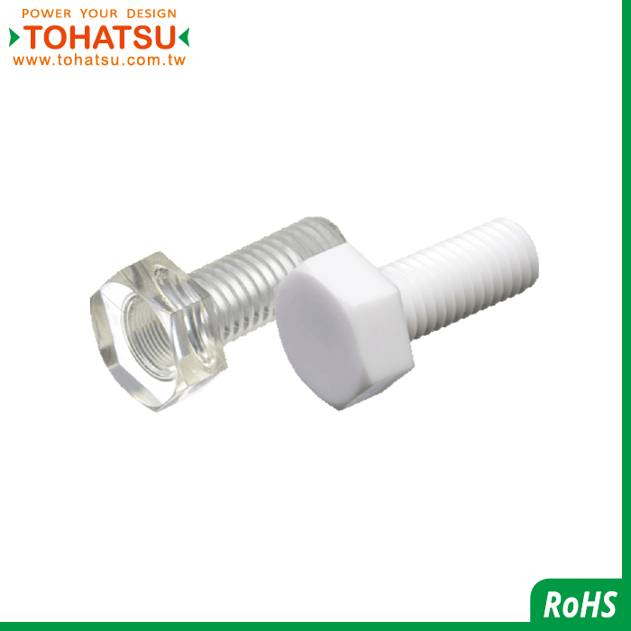 Hexagon plastic bolts (Material: PC)-PCBT