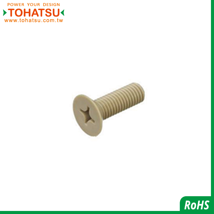 Countersunk head cross plastic screw (Material: PEEK)-FH