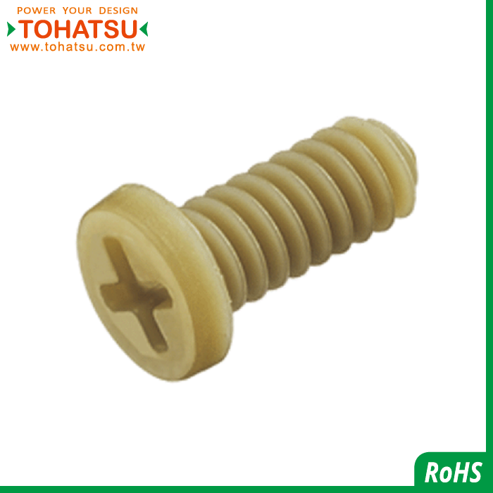 Super low head cross plastic screw (material: PEEK)-PEEKLMCH