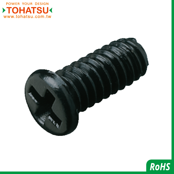 Half round head cross plastic screw (Material: RENY)-RENYBKPH