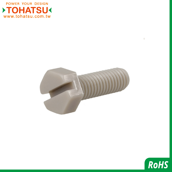 Outer Hexagon Slotted Bolt (Material: PEEK)-PEEKSH