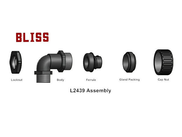 90° Nylon Connector - PF Thread-L2439