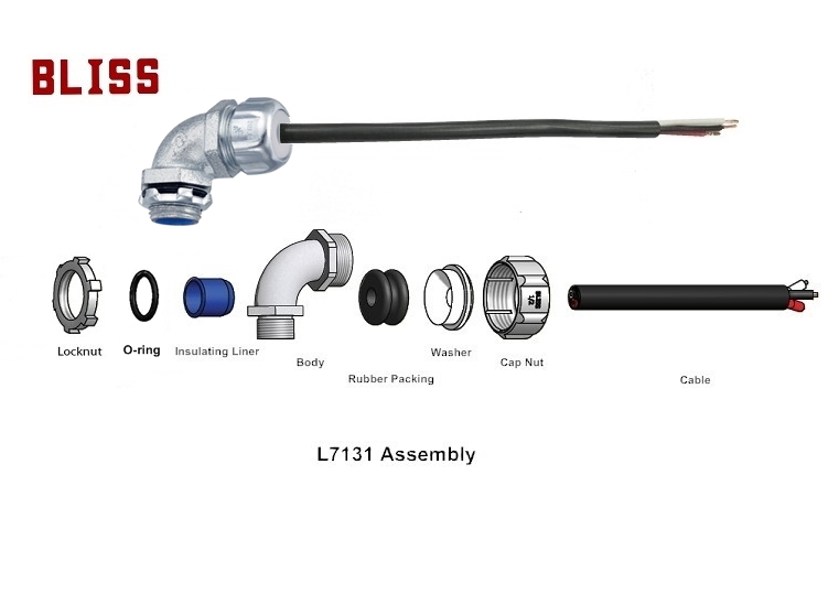 90° Cable Gland - NPT Thread-L7131