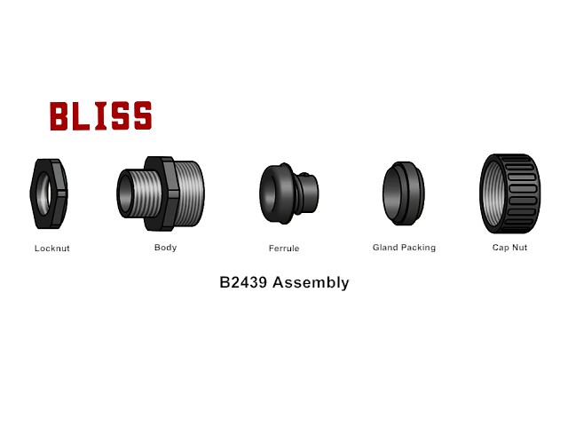 Straight Nylon Connector - PF Thread-B2439