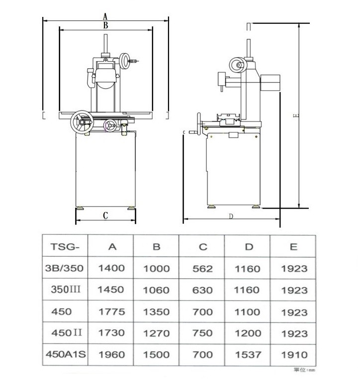 TSG-450 AKUMA Precision Surface Grinder-TSG -450