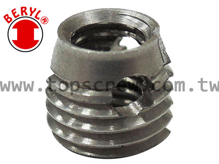 Self Tapping Threaded Insert Slotted Pin