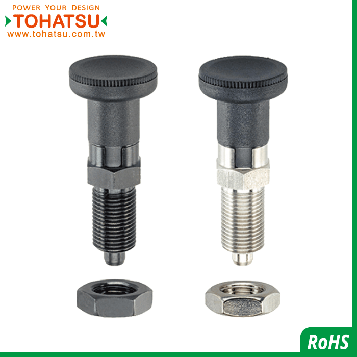 Index Plungers (material: steel ／ SUS303) (with knob)-22120