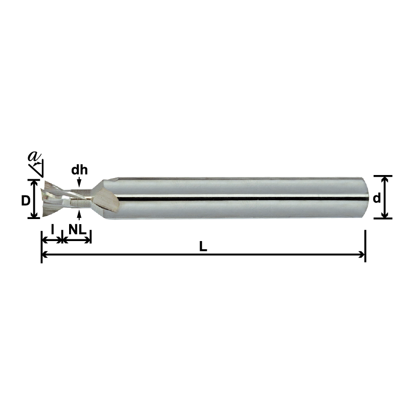 Carbide Dove-Tail End Mills-RJ