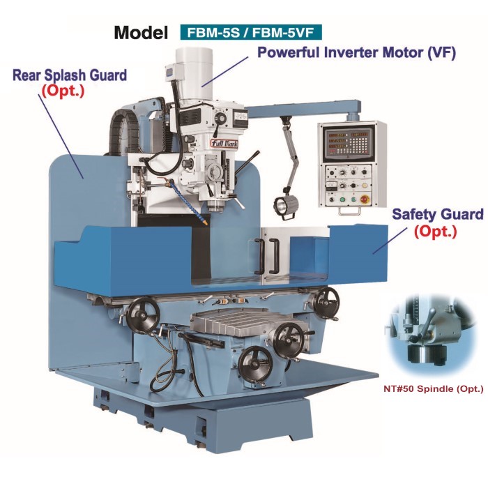 Heavy duty Bed type Vertical Milling Machine-FBM-3S/VF ; FBM-4S/VF ; FBM-5S/VF