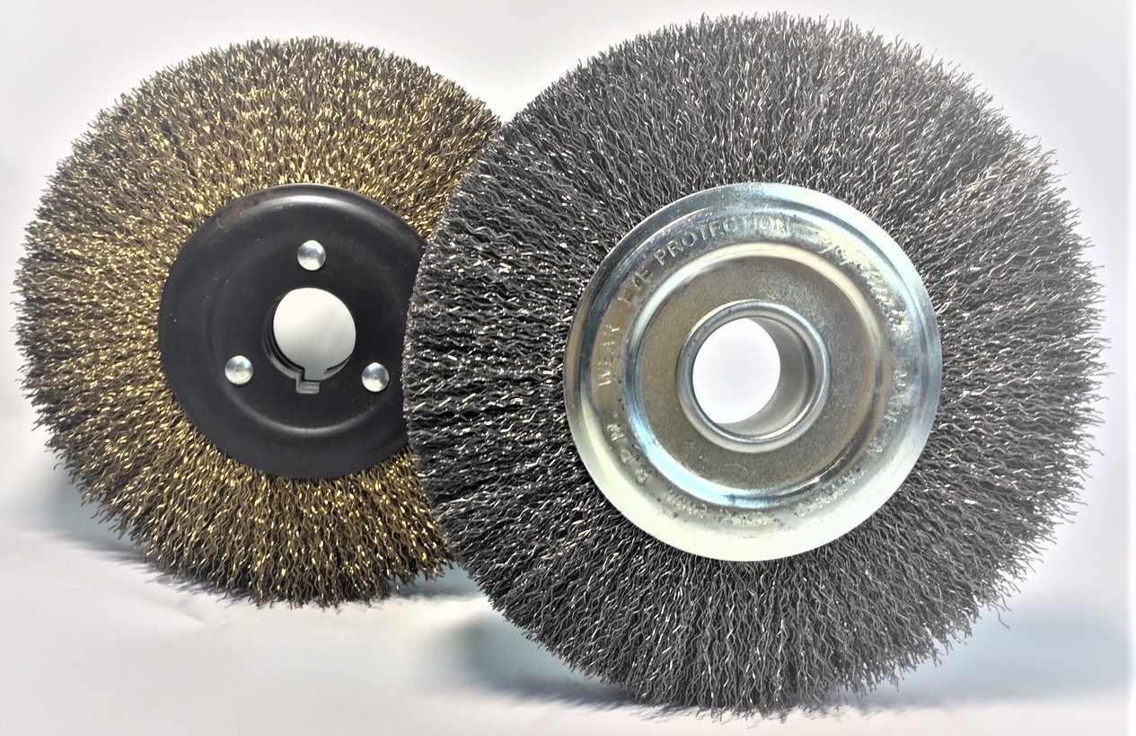 Flat Brush with Black Steel Wire Bristles