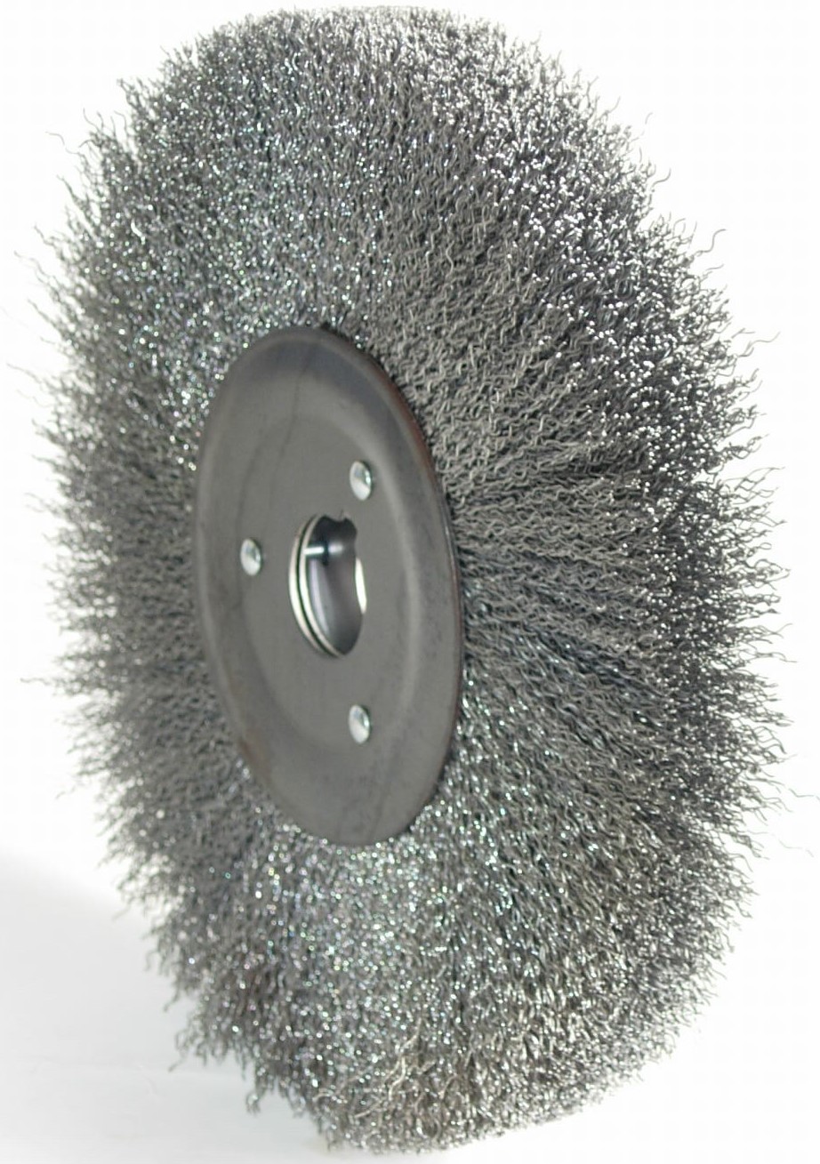 Flat Brush with Black Steel Wire Bristles