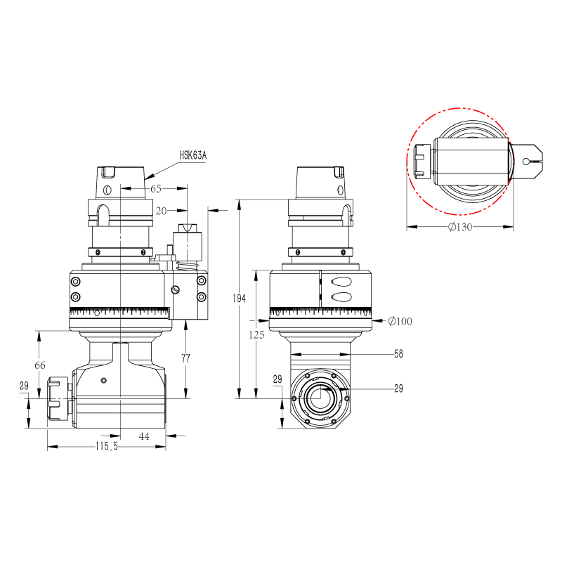 HSK63A-DK90-HSK63A-ER25-66