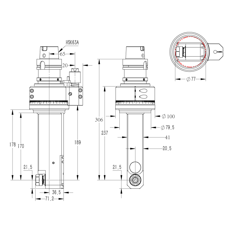 HSK63A-DK90-HSK63A-ER16M-170